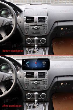 Mercedes Benz  C Class / CLK  W204  2008-2010  NTG4.0  Android multimedia system headunit with Google map Google Playstore Wireless carplay 