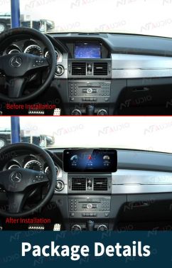 Mercedes Benz GLK 2008-2012 X204  NTG4.0  Android multimedia system headunit with Google map Google Playstore Wireless carplay 