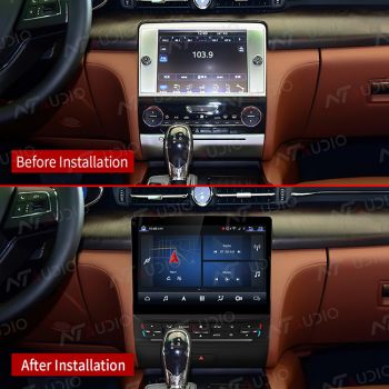 Maserati Quattroporte 2013-2016 Upgrade with Headunit Andorid 11.0  Multimedia System Stereo DVD Player Build in Wireless Carplay Android Auto Yotube Spotify 