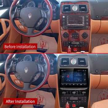 Maserati Quattroporte 2004-2008  Upgrade Android12.0  Headunit  Car Stereo Navigation DVD Player Wireless Carplay Android Auto, Youtube ,Spotify  