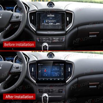 MASERATI GHIBLI 2017-2020 UPGRADE WITH HEADUNIT ANDORID 11.0 MULTIMEDIA SYSTEM STEREO DVD PLAYER BUILD IN WIRELESS CARPLAY ANDROID AUTO YOTUBE SPOTIFY