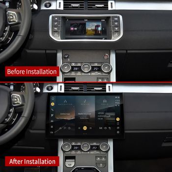 Range Rover Evoque  (Harman System) 2016-2018 Upgrade with Qualcomm 668s  Otca core  13.3'' Android13.0  Multimedia Navigation Headunit With Carplay  Google Map  Spotify Google Playstore 