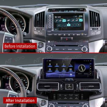 Toyota Land Cruiser  2007-2012  High Edition  Replaced with 12.3'' Android12.0  GPS Radios  Navigation Google Map  Carplay & Andorid Auto (TYPE C ) 