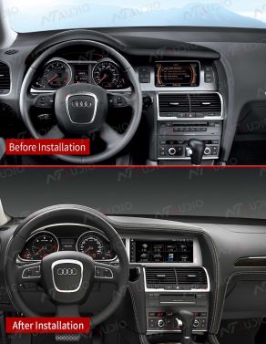 Audi Q7 2010-2015 ( Standard with fiber box )  Android11.0  Multimedia System Build in Carplay and Android Auto Google Playtore Store  