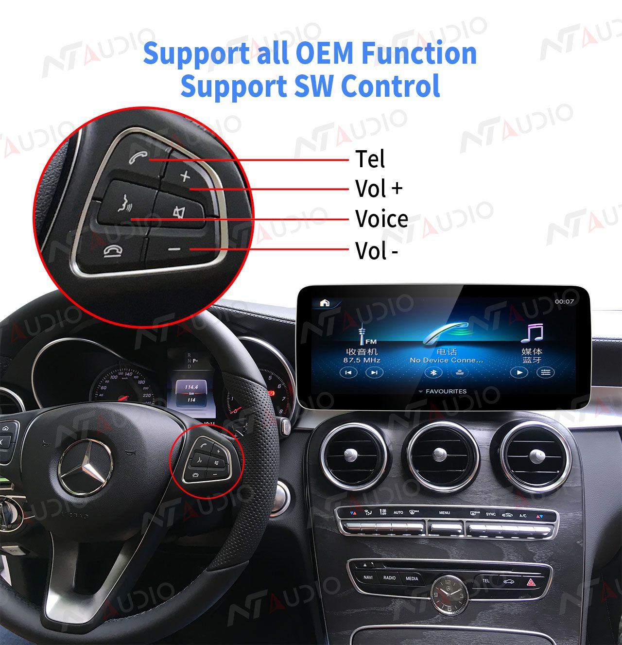 AX-B5704 Navegador Android Mercedes W204